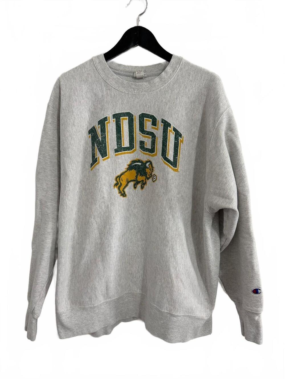NDSU Bison Champion Brand Crewneck Sweashirt Size XL